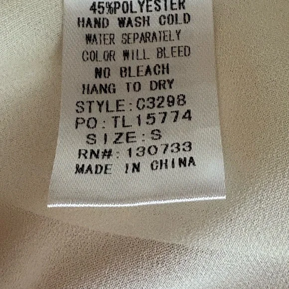 Umgee Cream and Blue Zigzag Sheer Dress - Picture 7 of 9